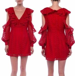 French Connection Massey Lace Puff Dress